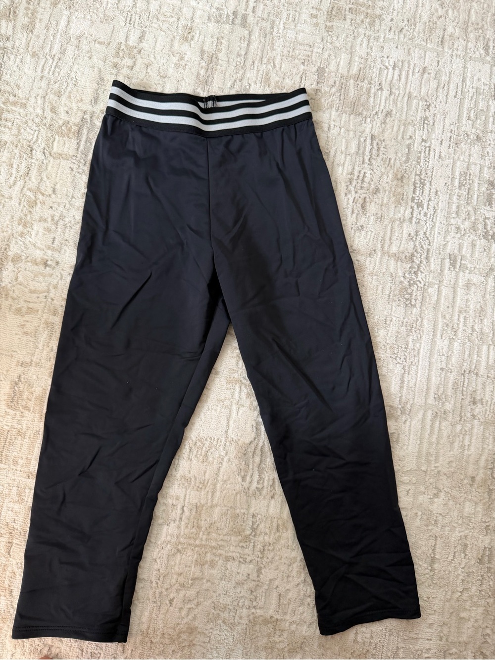 Onzie Black Joggers with Striped Elastic Waistband